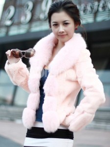 fashion-orange-korea-japan-ladies-wonderful-fur-coat